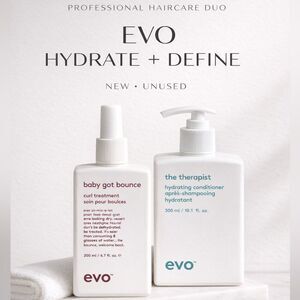 EVO Bundle: Therapist Conditioner 10.1oz + Baby Got Bounce Curl Treatment 6.7oz